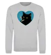 Свитшот Bad Kitty Y2K Серый меланж фото