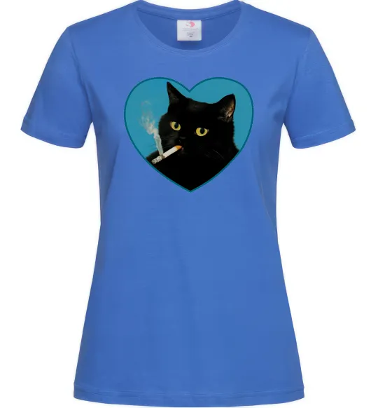 Женская футболка Bad Kitty Y2K Ярко-синий фото