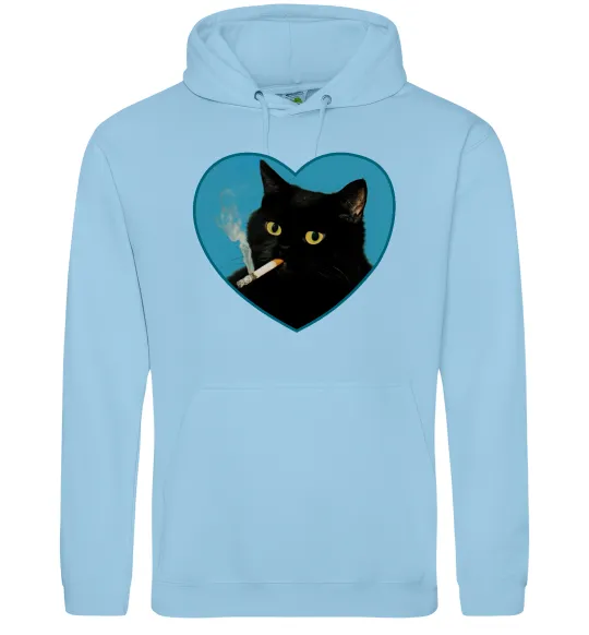 Чоловіча толстовка (худі) Bad Kitty Y2K Блакитний фото