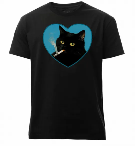 Мужская премиум футболка Bad Kitty Y2K Черный фото