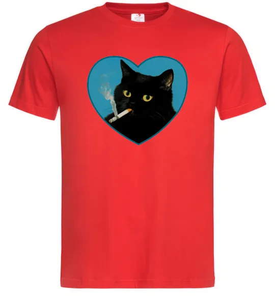 Мужская футболка Bad Kitty Y2K Красный фото