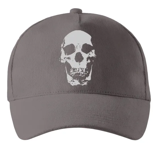 Кепка Old school skull Серый фото