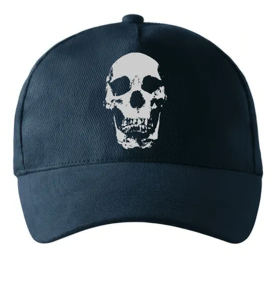 Кепка Old school skull Темно-синий фото