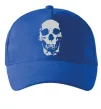 Кепка Old school skull Ярко-синий фото