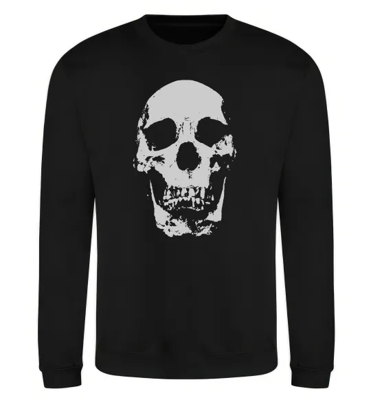 Свитшот Old school skull Черный фото