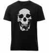 Мужская премиум футболка Old school skull Черный фото