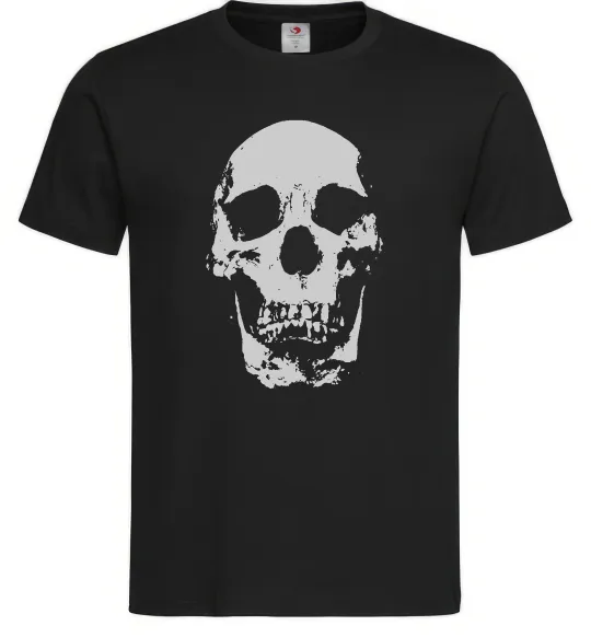 Мужская футболка Old school skull Черный фото