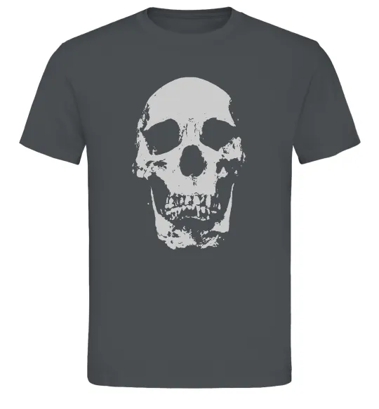 Мужская футболка Old school skull Графит фото