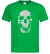 Мужская футболка Old school skull Зеленый фото