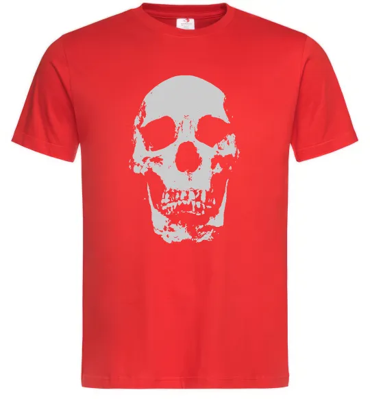 Мужская футболка Old school skull Красный фото