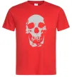 Мужская футболка Old school skull Красный фото