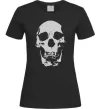 Женская футболка Old school skull Черный фото