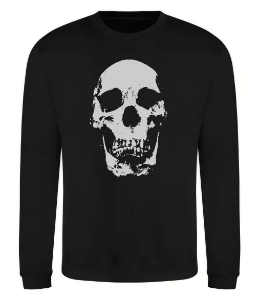 Свитшот Old school skull Черный фото