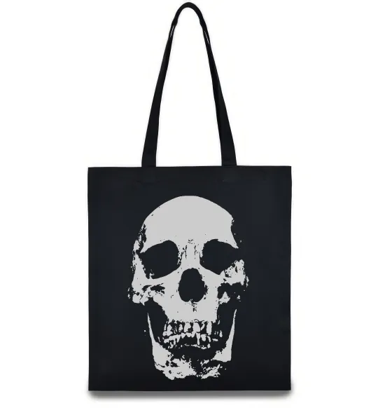 Эко-сумка Old school skull Черный фото