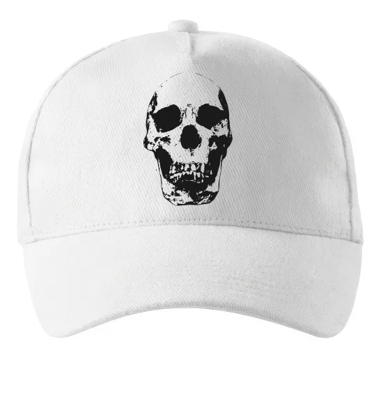 Кепка Old school skull Белый фото