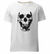 Мужская премиум футболка Old school skull Белый фото