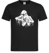 Мужская футболка Скелет розірваний навпіл Черный фото