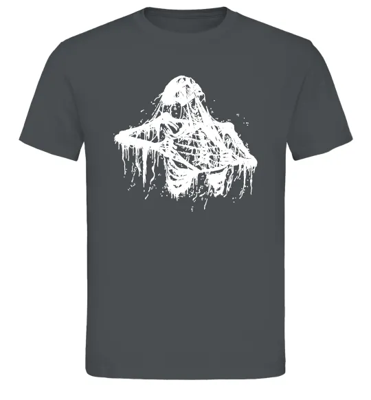 Мужская футболка Скелет розірваний навпіл Графит фото