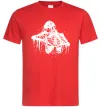 Мужская футболка Скелет розірваний навпіл Красный фото