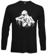 Лонгслив Скелет розірваний навпіл Черный фото