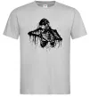 Мужская футболка Скелет розірваний навпіл Серый фото
