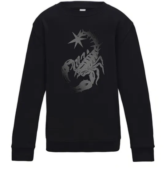 Дитячий світшот Cyber Scorpio Чорний фото