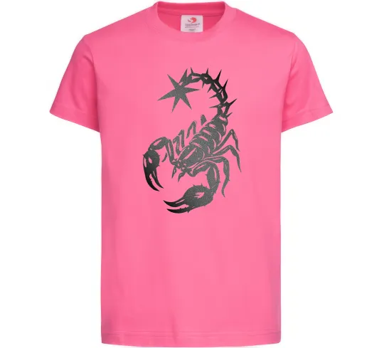 Дитяча футболка Cyber Scorpio Яскраво-рожевий фото