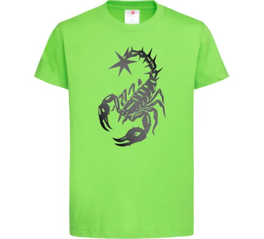 Дитяча футболка Cyber Scorpio Лаймовий фото