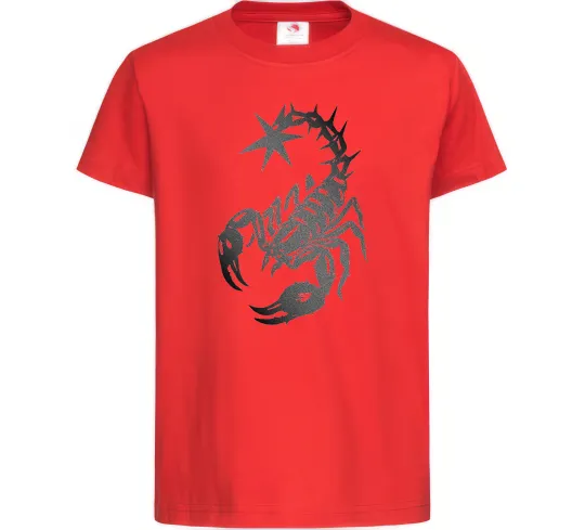 Дитяча футболка Cyber Scorpio Червоний фото