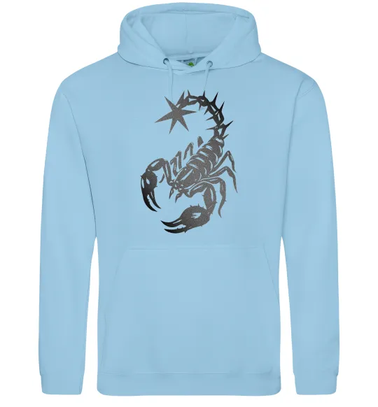 Жіноча толстовка (худі) Cyber Scorpio Блакитний фото