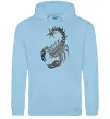 Жіноча толстовка (худі) Cyber Scorpio Блакитний фото