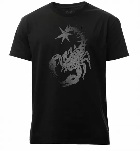 Мужская премиум футболка Cyber Scorpio Черный фото