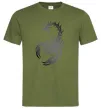 Мужская футболка Cyber Scorpio Оливковый фото