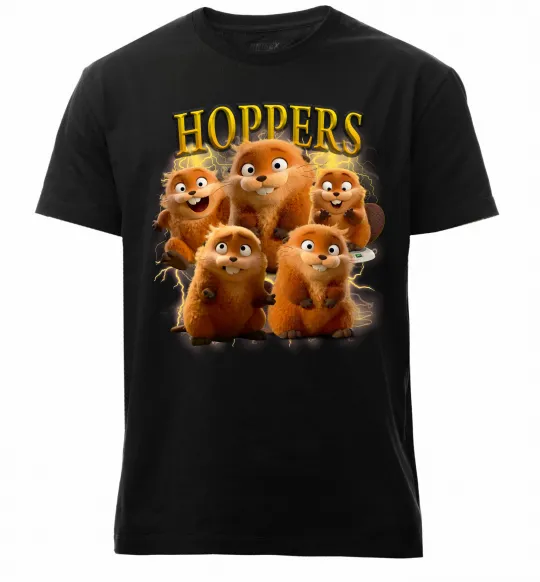 Мужская премиум футболка Hoppers Mabel Черный фото