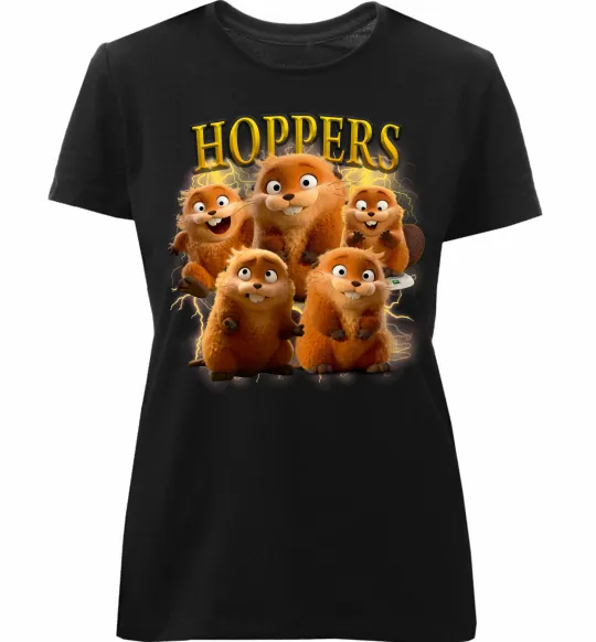 Женская премиум футболка Hoppers Mabel Черный фото