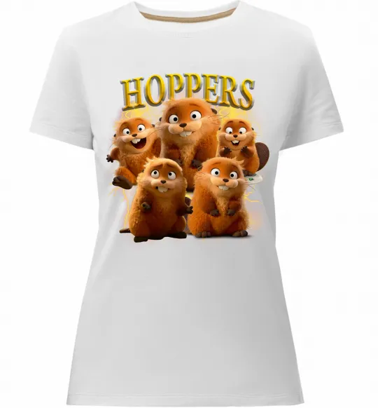 Женская премиум футболка Hoppers Mabel Белый фото