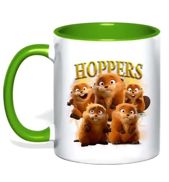 Чашка с цветной ручкой Hoppers Mabel Лаймовый фото