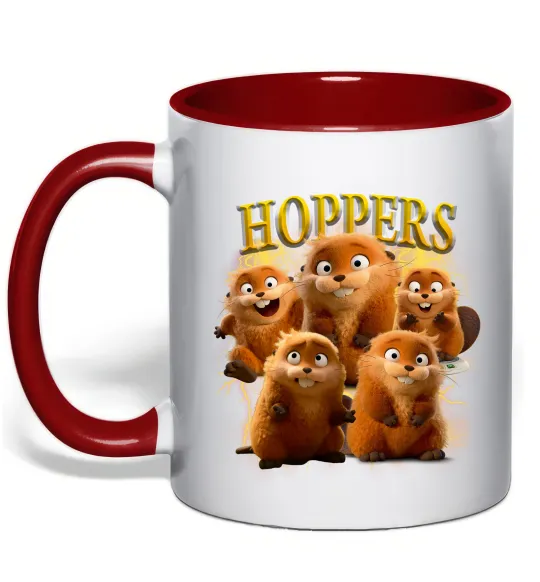 Чашка с цветной ручкой Hoppers Mabel Красный фото