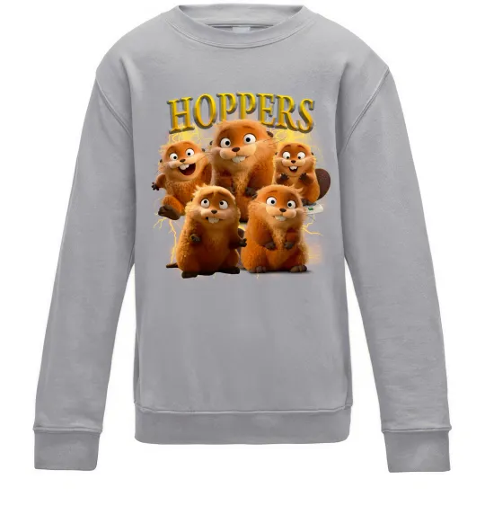 Детский Свитшот Hoppers Mabel Серый меланж фото