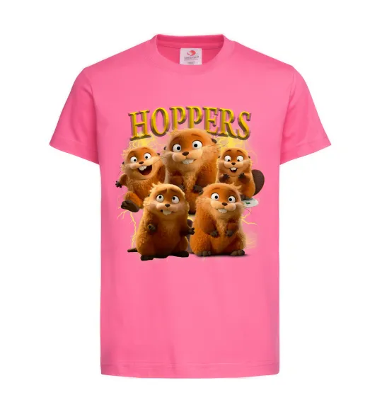Дитяча футболка Hoppers Mabel Яскраво-рожевий фото