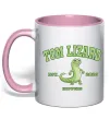 Чашка с цветной ручкой Tom Lizard Нежно розовый фото