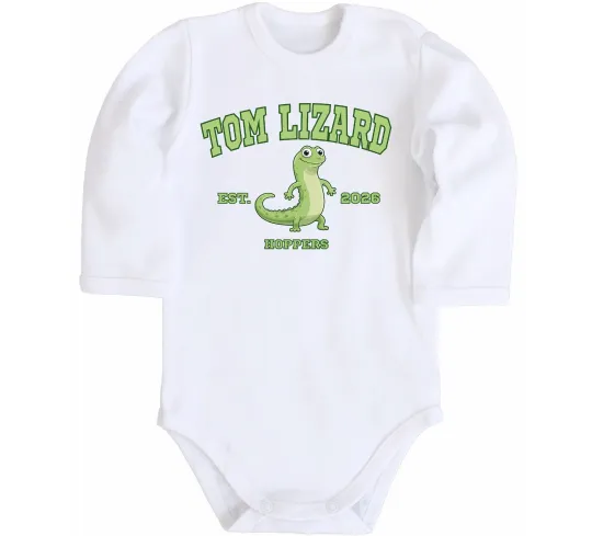 Детский боди Tom Lizard Белый фото
