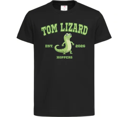 Детская футболка Tom Lizard Черный фото