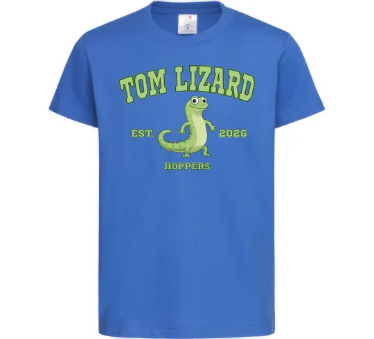 Детская футболка Tom Lizard Ярко-синий фото
