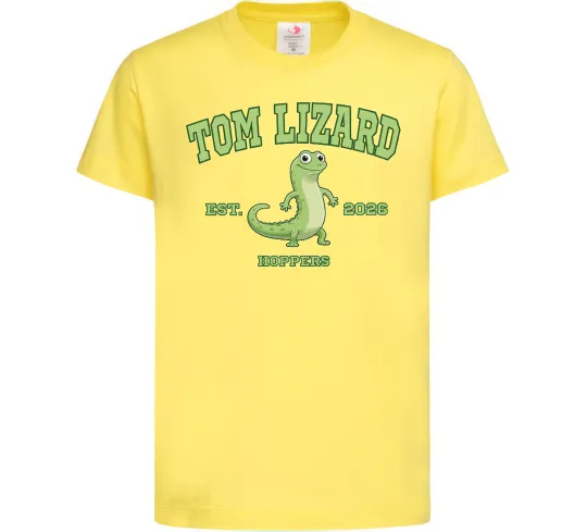 Детская футболка Tom Lizard Лимонный фото