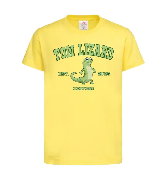 Детская футболка Tom Lizard Лимонный фото