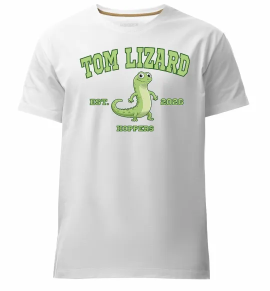 Мужская премиум футболка Tom Lizard Белый фото