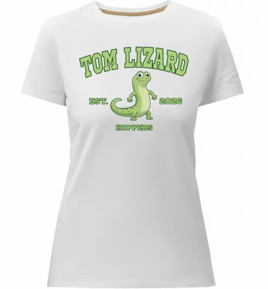 Женская премиум футболка Tom Lizard Белый фото