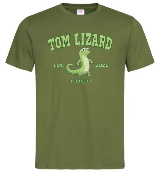 Мужская футболка Tom Lizard Оливковый фото