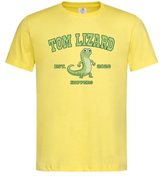 Мужская футболка Tom Lizard Лимонный фото